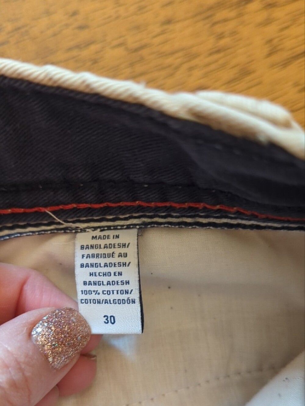 Izod Men’s Tan khaki Flat-Front Chino Shorts - Picture 4 of 8